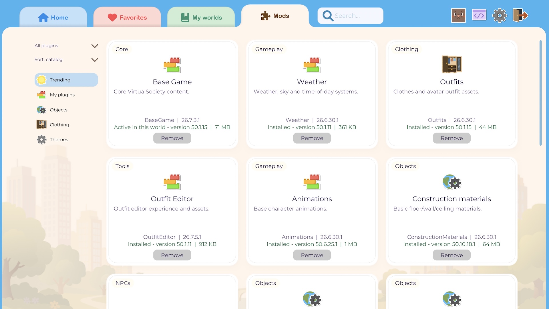 plugins config